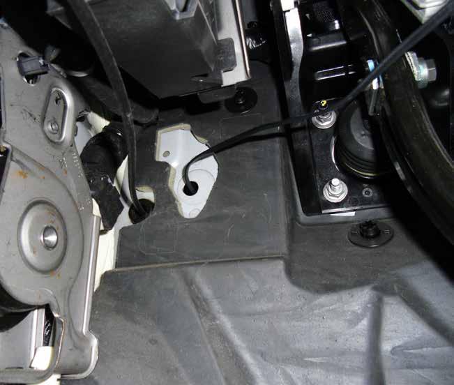 INSTALL Figure K Refer to Figure K for Steps 16-17. Step 16: Carefully route the switch cable behind steering wheel cover or cabin trim cover.