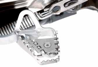 BMW Studded pillion passenger footpegs For anyone who drives with a pillion passenger through difficult terrain.