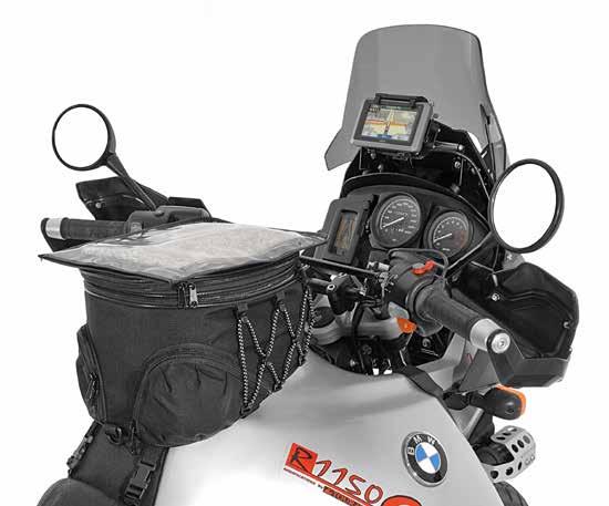 MADE IN THE EU (GERMANY) IN THE EU - (GERMANY) Tank bag BMW R 850 GS / R 1100 GS / R 1150 GS / ADV The further development of our Proven tank bag for the BMW R11xx GS models now offers an additional