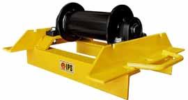 Hardened rollers with enclosed bearings for increased durability Lifting Bell locks into upright position Replaceable heavy-duty rollers & bearings available Dimensions