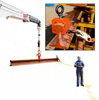 TETHER CLAMP & TIE PLATE PULLER RAIL HANDLING EQUIPMENT (MADE IN CANADA) RAIL TETHER CLAMP - MODEL NO.