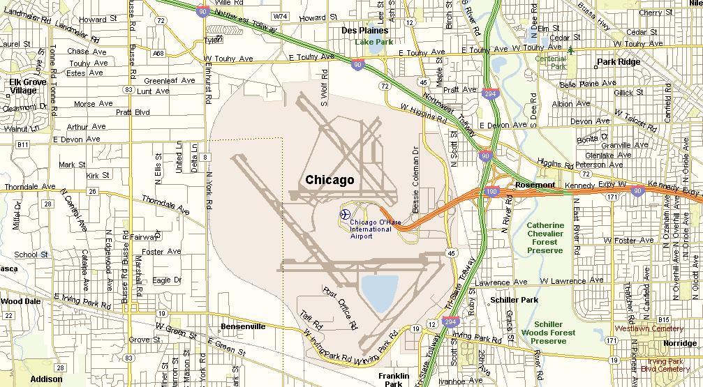 Quiet for Airport Communities 85 db Noise Contours at O Hare 767-300ER 787-8