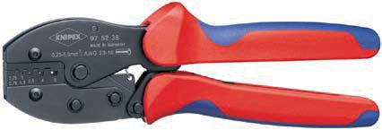 52 KNIPEX PreciForce Crimpin Pliers For daily applications, the specialist likes pliers that work precisely and reliably.
