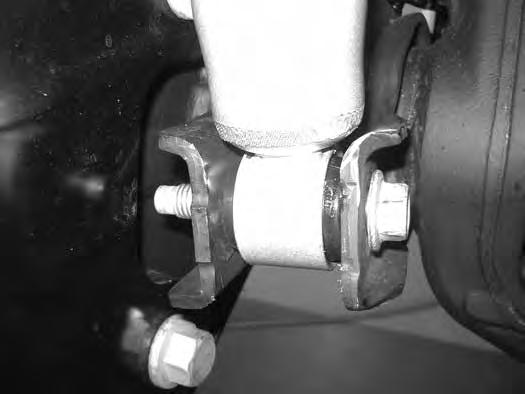 Tighten lower mount to 50 ft-lbs. 23. Reattach all brake and vacuum lines to the original locations with the OE mounting hardware and included zip ties.