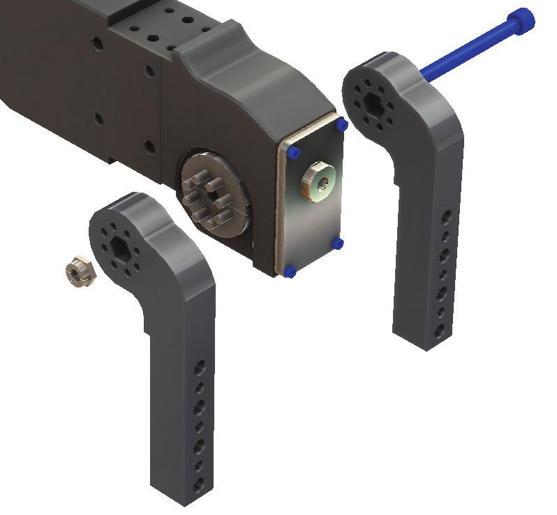 Arm Mounting Features: The BTM TPCA clamp features a patented pin drive hub which simplifies arm changes and provides quick and easy positioning of the arm on either side of the clamp.