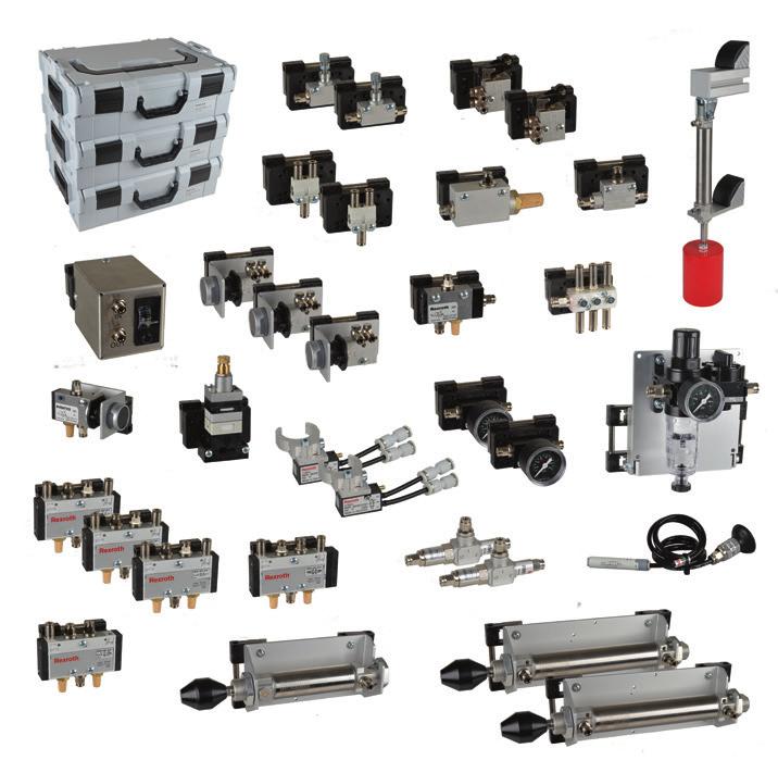Study topics Training systems pneumatics Pneumatics manually/pneumatically operated valves (in accordance with BIBB) 19 Device set for DS3/WS200 Pneumatics manually/pneumatically operated valves