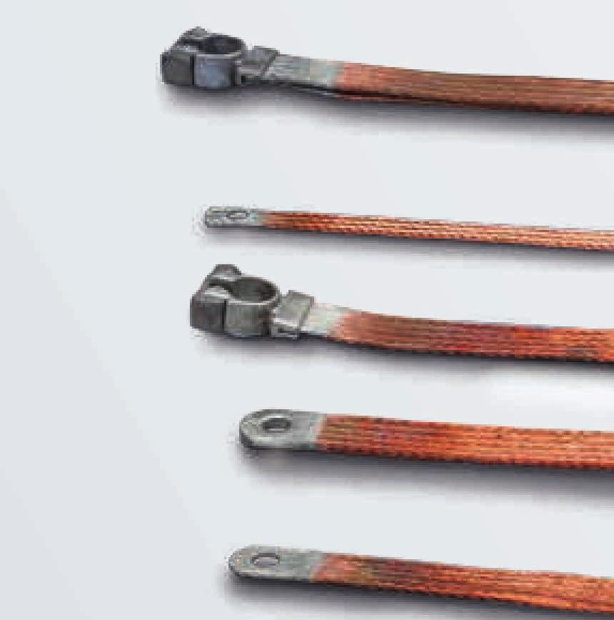 6.2 Grounding straps 6 Application The highly flexible electrical conductors have already been used for decades in a