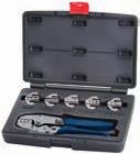 8. Basic crimping and release tool BASIC CRIMPING TOOL SET Description Comprising: One pair of pliers and 6 inserts 8PE 863 807-80 Description BASIC CRIMPING TOOL SET INSERTS FOR REORDERING Insert A