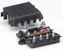 0 A D 254 8JD 743 35-0 8JD 87 87-04 MIDI / MEGA COMBO-FUSE HOLDERS With protective cap, for 4 x MIDI and x MEGA fuse, housing construction with additional attachment points and recesses for cable