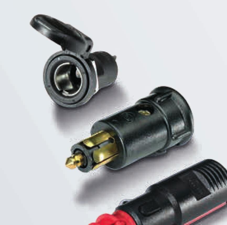 2.2 Universal plug-type connections / 2-pole plug system compliant with ISO 4 65 2 Application Similar to power sockets, the