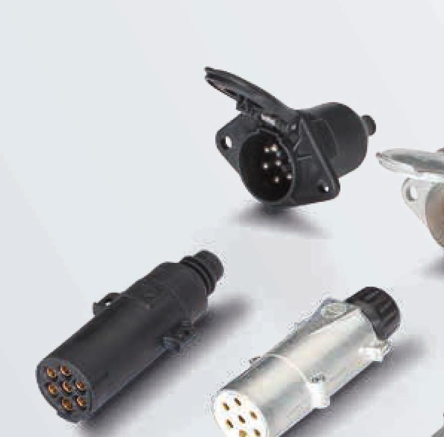 2.7 Plug-type connections 24 V 2.7. 7-pole plug system compliant with ISO 85 (N-type) 2 Application The 7-pin, 24 V connector system in accordance with ISO 85/ ISO 373 is currently the most popular