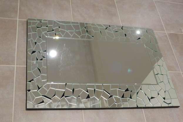 Stone Art Beveled Contemporary wall mirror Size cm: 100 x 70 x 1.4 Mirror Weight: 22kg Price: RRP $695.