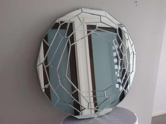 Charisma Round Beveled Contemporary wall mirror Size cm: 100 x 100 x 1.4 Mirror Weight: 16kg Price: RRP $559.