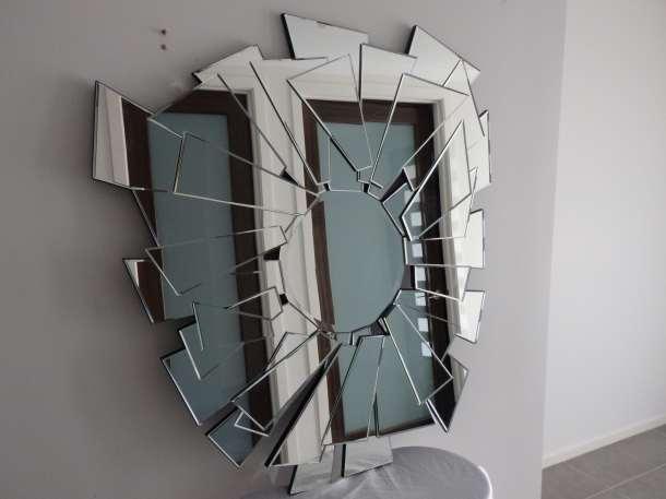 Sunny Spike Beveled Contemporary wall mirror Size cm: 117 x 108 x 1.5 Mirror Weight: 16kg Price: RRP $559.