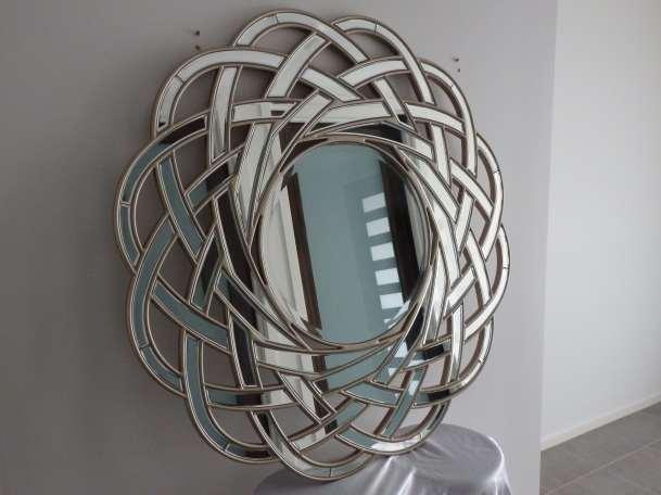 Majestic Beauty Contemporary wall mirror (Gold Border Trims) Size cm: 120 x 120 x 1.5 Mirror Weight: 17kg Price: RRP $858.