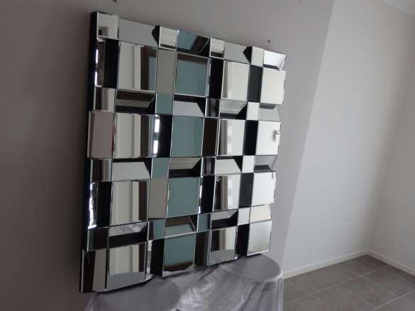 Vertex 3D Contemporary wall mirror Size cm: 100 x 100 x 5.5 Mirror Weight: 9kg Price: RRP $789.