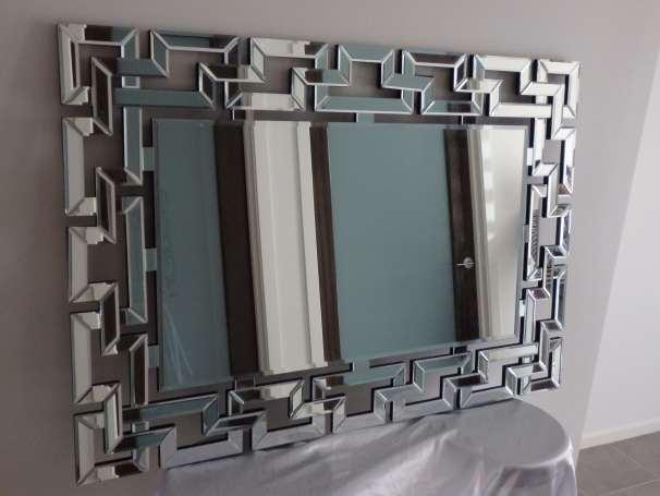 Matrix Beveled Contemporary wall mirror Size cm: 117 x 80 x 2.