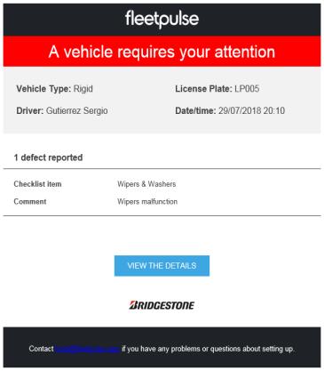 Make Vehicle Checklists (IV/IV) Once finished, you can review the result and take action if required The Checklist page