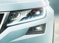 FULL LED HEADLAMPS WITH ADAPTIVE FRONTLIGHT SYSTEM AND FOG LAMPS The LED headlamps offer high-performance and high-energy
