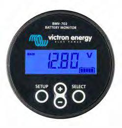 The BMV-702 features an additional input which can be programmed to measure the voltage (of a second battery), battery temperature or midpoint voltage (see below).