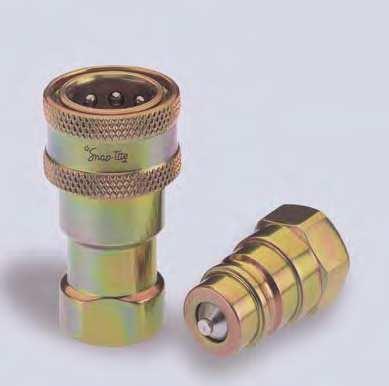 61 Series ISO A Interchange Featuring Snap-tite quality with superior pressure and flow characteristics over the competition Interchangeable with other manufacturers offering ISO Series A couplings