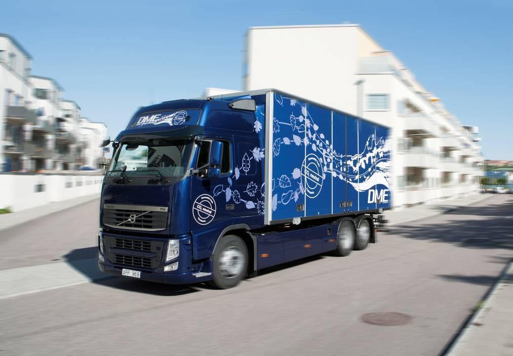 Volvo Bio-DME truck 95 % lower CO2 Low NOX and no soot particulate emissions High energy-efficiency