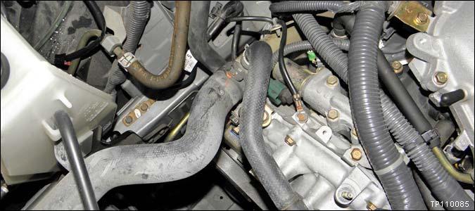 10. Replace the negative battery cable (Body to Engine). See Figures 4, 5, and 6. New battery cable is listed in the Parts Information. Make sure all cable mating surfaces are clean.