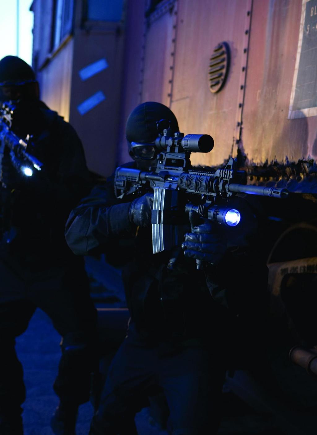 15 Weapon Lights The introduction and application of the weapon lights greatly improved the efficiency of tactical operations, especially in a dark environment.