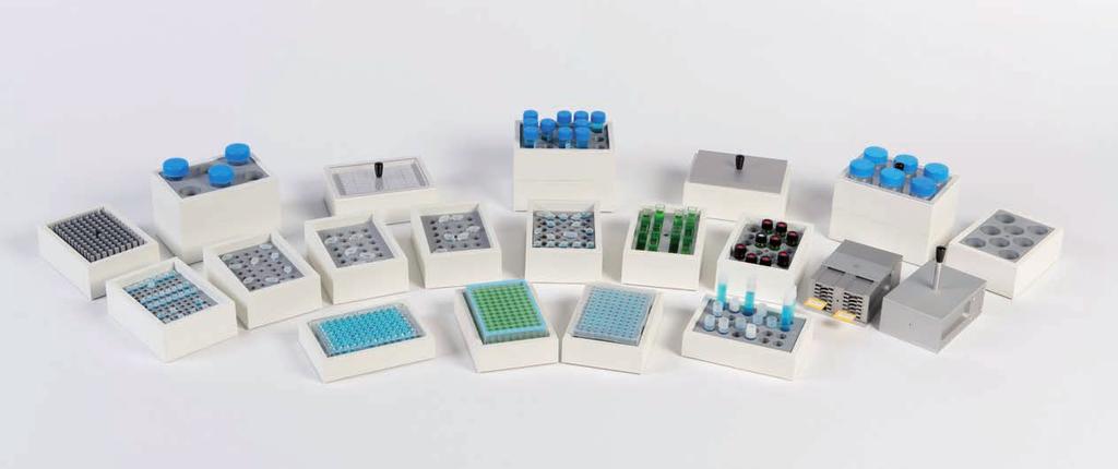 EXCHANGEABLE THERMOBLOCKS All sample formats More than 40 standard blocks and custom-made blocks at best prices. Autoclavable blocks Solid block construction.