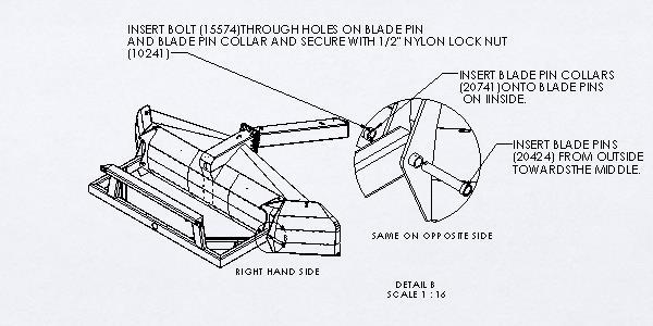 6 Figure 2 - Main frame to blade alignment 4.
