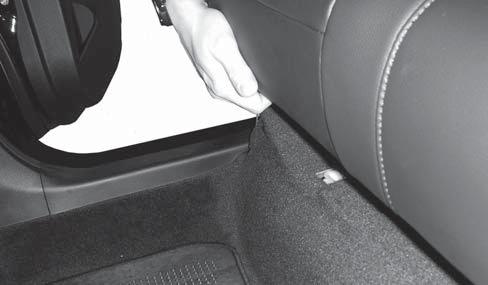 Disconnect airbag harnesses, then remove rear seat back (Figure 4).