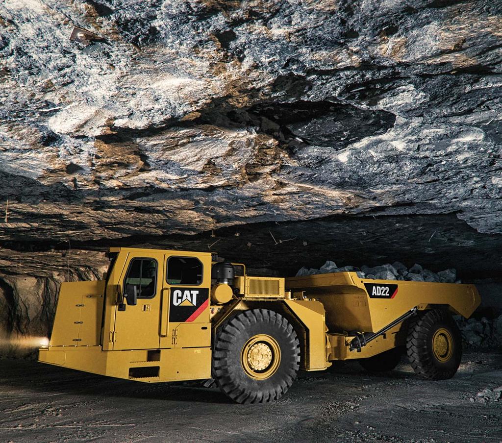 AD22 Underground Articulated Truck Engine Operating Specifications Engine Model Cat C11 ACERT Nominal Payload Capacity 22 000 kg 48,501 lb Gross