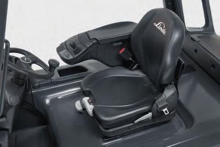 Linde design and innovation Comfort is more than just a pleasant working environment it improves safety and pays dividends. New armrest Linde pioneered the use of integrated armrests for forklifts.