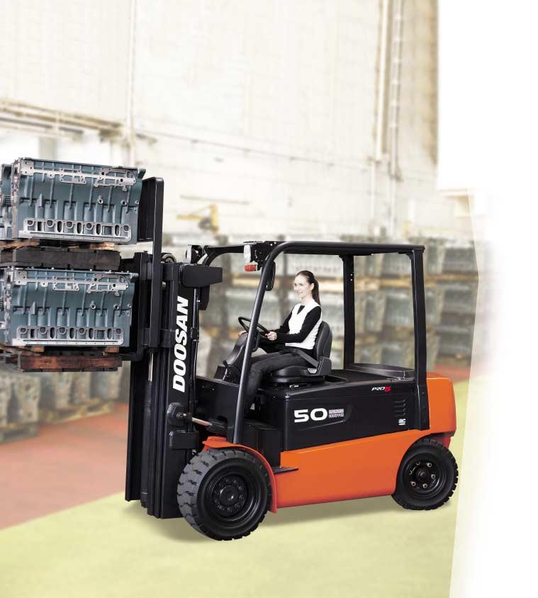 Productive, But Energy Efficient! Productivity Comes Standard The bottom line for evaluating a lift truck is PRODUCTIVITY... and that s where the Pro5 Series really stands out.