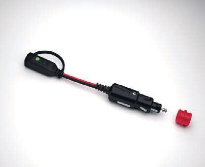 Should charging be required, plug in your CTEK charger and charge the battery. Extended cable length 19.6 inches. Part no. 56-629 Eyelet M6 - Practical for all PowerSports battery applications.