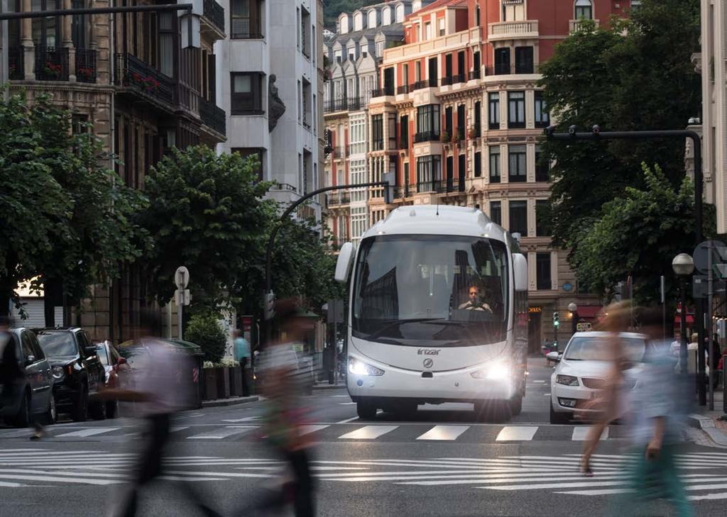 The best coach for intercity services Irizar is a world-leading business group in the passenger transport sector since 1889, whose product catalogue comprises a wide range of integral, hybrid and