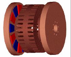 poles, a SMC stator with
