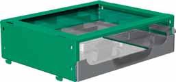 The Edstrom portable tool case can be housed in the racking in a number of ways depending on available space and budget.