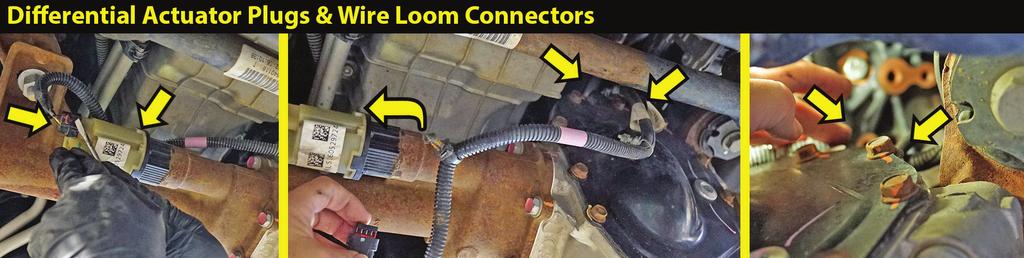 [Illustration 4] Disconnect the electrical connector from the front differential actuator.