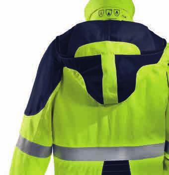 // HI-VISION PARKA FLUORESCENT YELLOW STANDARDS Safety even under extreme conditions: the HI-VISION parka is characterised