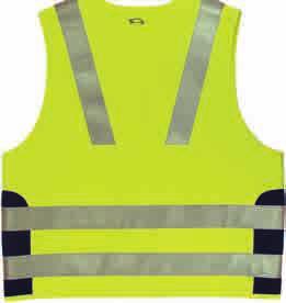 HI-VISION REFLECTIVE VEST FR Besides Hi Visibility, the reflective vest also offers good flame protection and can be worn on top of jackets and overalls certified for protection against heat and