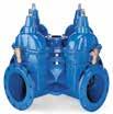 outlet with ball valves and DN 100 center outlet Series 36/80 Gate valve