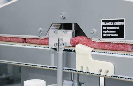The continuous filling of an initially continuous sausage string ensures maximum productivity with superior product quality.