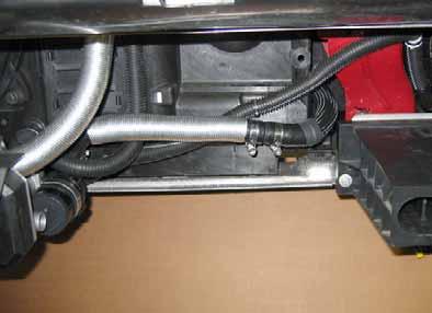 C Align hoses and tighten hose clamps at connecting point of hose A and