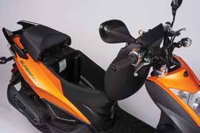 (based on EPA data) High front fender clearance Dual purpose tires Heavy-duty shrouds to reduce scratching and breakage Naked styled handlebars for a sporty, dirt bike