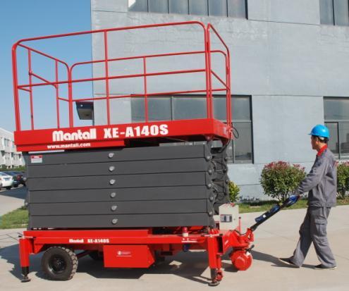 XEA SERIES AUXILIARY DRIVE SCISSOR LIFT Standard Features Option Features Electric Self-propelled,can operate by one person for drive and work in high position Hydraulic line rupture protection