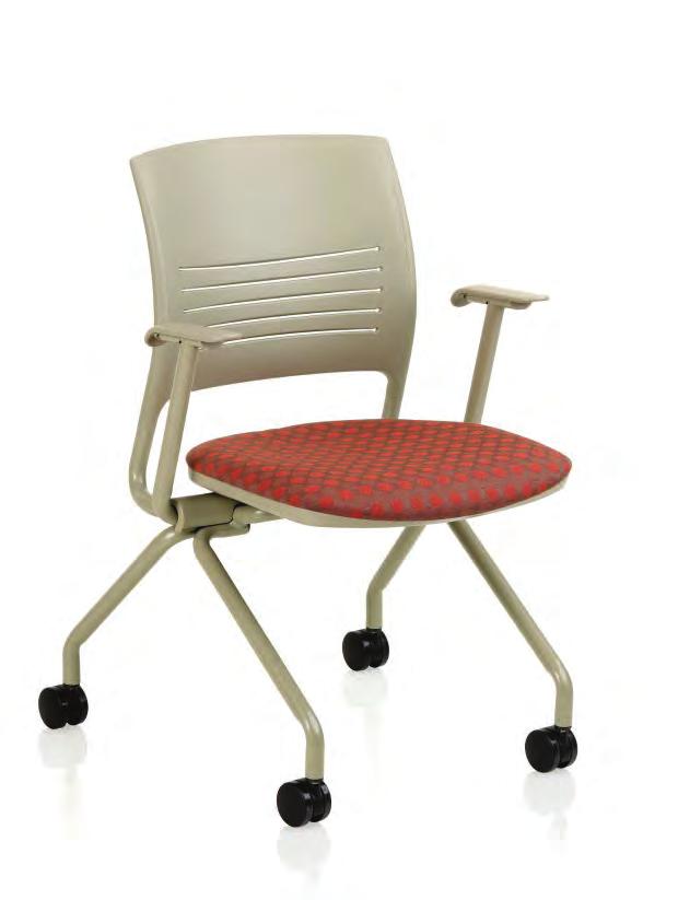 Available with a poly back and either a poly or upholstered seat.