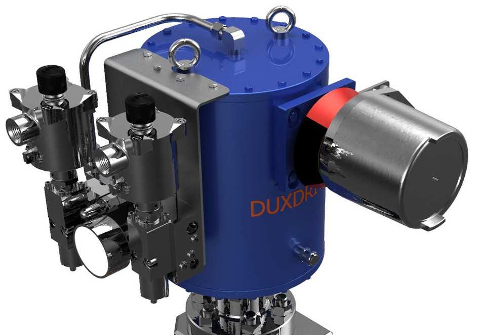 Applications The Duxdrive DDH series is a high quality hydraulic actuator. This actuator has first been developed to operate Duxvalves choke valves.