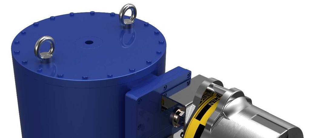 There are no adjustable travel stops inside of the actuator. An adjustment flange is optional, based on the valve accuracy of the open and close position.