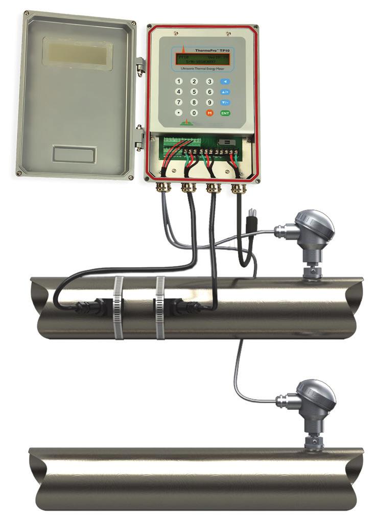 A member of the ThermoPro Series, the TP10 Ultrasonic Thermal Energy Meter (also known as a BTU Meter) is the first member of the 3rd generation of ultrasonic thermal energy meters from Spire